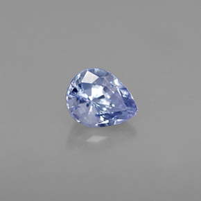 Tanzanita azul natural de 0,52 ct, en forma de pera, VVS