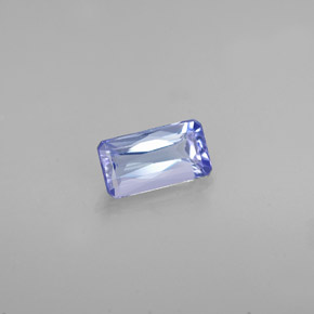tanzanita Azul violeta natural de 0.74 ct, corte esmeralda, VVS