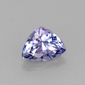 Tanzanita azul natural de 0,57 ct, trillón, VVS
