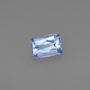Tanzanita azul natural de 0,53 ct, corte esmeralda, VVS-VS