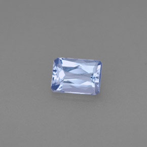 Tanzanita azul natural de 0,53 ct, corte esmeralda, VVS-VS