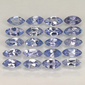 Gemas de tanzanita azul natural de  ct, marquesa, VVS-VS