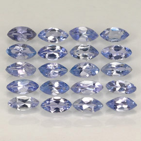 Gemas de tanzanita azul natural de  ct, marquesa, VVS-VS