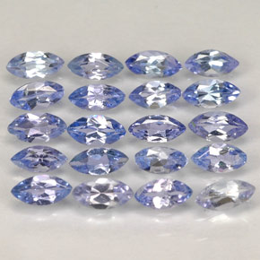 Gemas de tanzanita azul natural de  ct, marquesa, VVS-VS