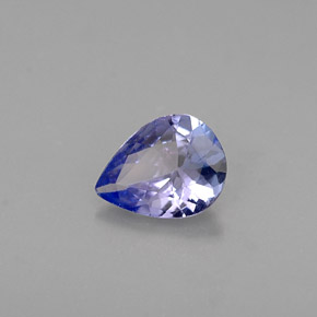 Tanzanita azul natural de 0,24 ct, en forma de pera, VVS