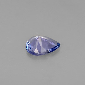 Tanzanita azul natural de 0,24 ct, en forma de pera, VVS