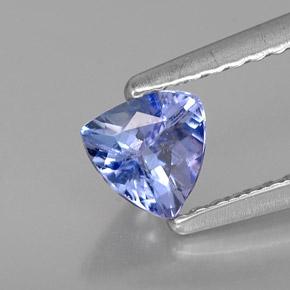 Tanzanita azul natural de 0,44 ct, trillón, VVS-VS