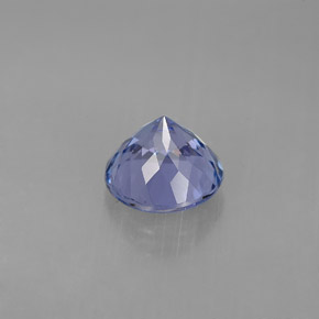 Tanzanita violeta natural de 1,75 ct, corte redondo, VVS-VS