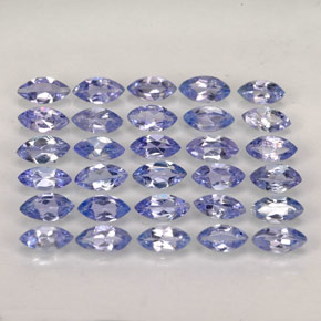 Gemas de tanzanita azul natural de  ct, marquesa, VVS-VS