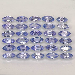 Gemas de tanzanita azul natural de  ct, marquesa, VVS-VS