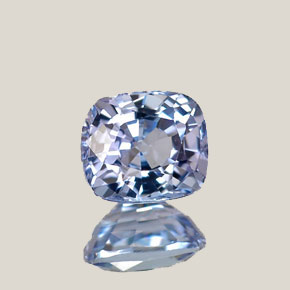 Tanzanita azul natural de 0,80 ct, corte cojín, VVS