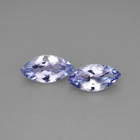 Gemas de tanzanita azul natural de  ct, marquesa, VVS-VS