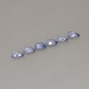 Gemas de tanzanita azul natural de  ct, en forma de pera, VS