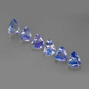 Gemas de tanzanita azul natural de  ct, en forma de pera, VS