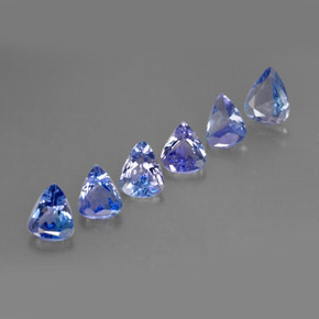 Gemas de tanzanita azul natural de  ct, en forma de pera, VS