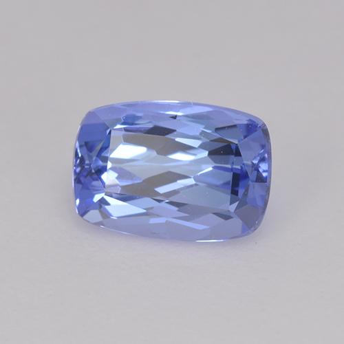 Tanzanita azul natural de 0,99 ct, corte cojín, VVS-VS