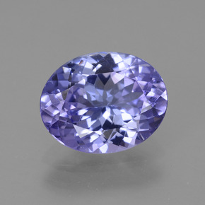 Tanzanita violeta natural de 2,30 ct, corte óvalo, VVS-VS