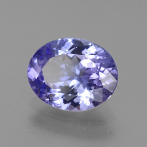 Tanzanita violeta natural de 2,30 ct, corte óvalo, VVS-VS