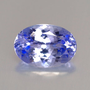 Tanzanita azul natural de 2,24 ct, corte óvalo, VVS-VS