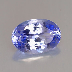 Tanzanita azul natural de 2,24 ct, corte óvalo, VVS-VS