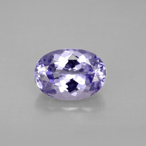Tanzanita violeta natural de 2,46 ct, corte óvalo, VS