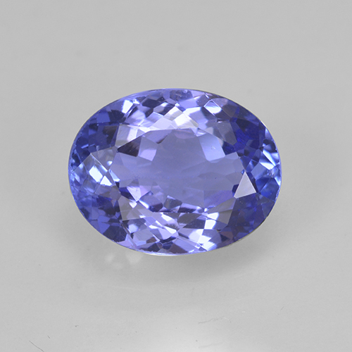 tanzanita Azul violeta intenso natural de 2.23 ct, Corte Óvalo, VS