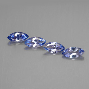 Gemas de tanzanita azul natural de  ct, marquesa, VVS-VS