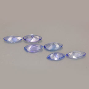 Gemas de tanzanita violeta natural de  ct, marquesa, VVS-VS