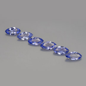 Gemas de tanzanita violeta natural de  ct, marquesa, VVS-VS