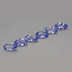 Gemas de tanzanita violeta natural de  ct, marquesa, VVS-VS