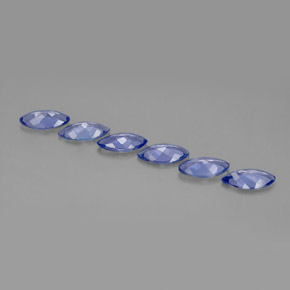 Gemas de tanzanita violeta natural de  ct, marquesa, VVS-VS