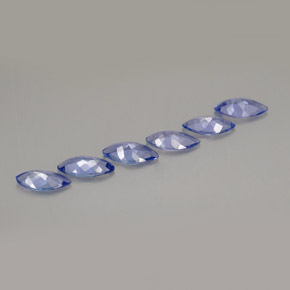 Gemas de tanzanita Violeta azulado natural de  ct, Marquesa, VVS-VS