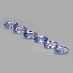 Gemas de tanzanita violeta natural de  ct, marquesa, VVS-VS