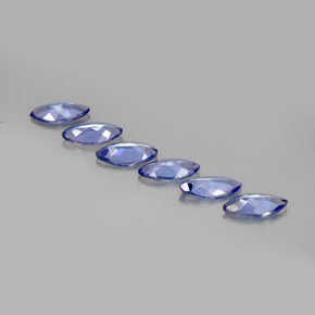 Gemas de tanzanita violeta natural de  ct, marquesa, VVS-VS
