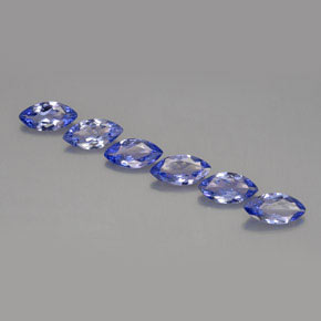 Gemas de tanzanita violeta natural de  ct, marquesa, VVS-VS