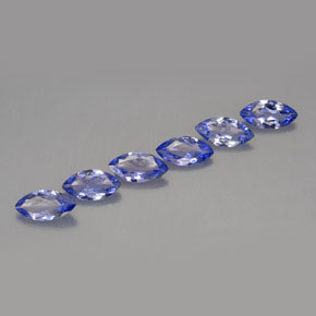 Gemas de tanzanita violeta natural de  ct, marquesa, VVS-VS