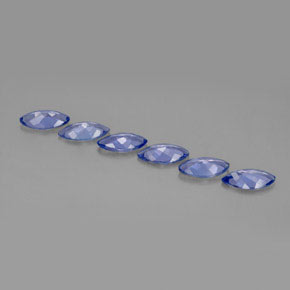 Gemas de tanzanita violeta natural de  ct, marquesa, VVS-VS