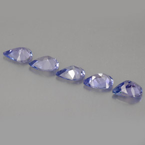 Gemas de tanzanita violeta natural de  ct, en forma de pera, VVS-VS