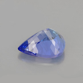 Tanzanita violeta natural de 3,23 ct, en forma de pera, VS