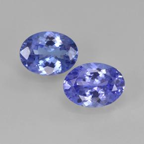 Gemas de tanzanita azul natural de 3,00 ct, corte óvalo, VVS-VS