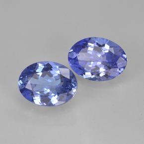 Gemas de tanzanita azul natural de 3,00 ct, corte óvalo, VVS-VS