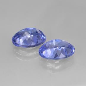 Gemas de tanzanita azul natural de 3,00 ct, corte óvalo, VVS-VS