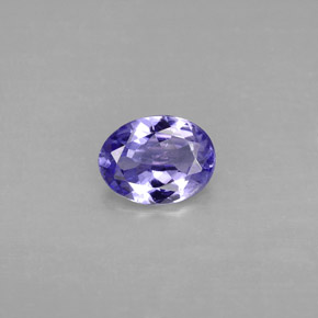 tanzanita Violeta azulado natural de 1.05 ct, Corte Óvalo, VVS-VS