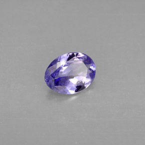 tanzanita Violeta azulado natural de 1.05 ct, Corte Óvalo, VVS-VS