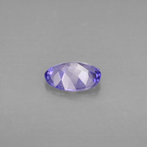 tanzanita Violeta azulado natural de 1.05 ct, Corte Óvalo, VVS-VS