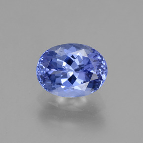 Tanzanita azul natural de 1,45 ct, corte óvalo, VS