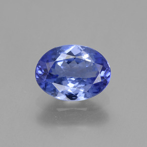 Tanzanita azul natural de 1,32 ct, corte óvalo, VVS-VS