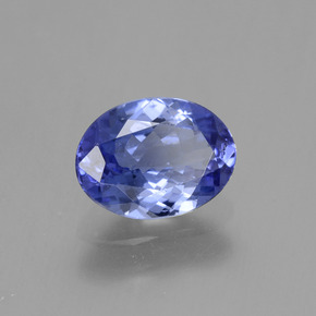 Tanzanita azul natural de 1,32 ct, corte óvalo, VVS-VS