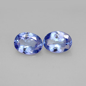 Gemas de tanzanita azul natural de  ct, corte óvalo, VVS-VS