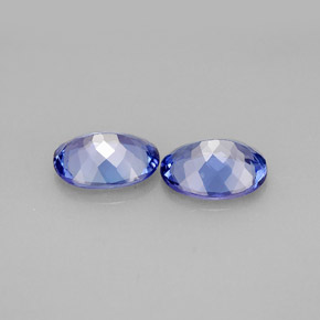 Gemas de tanzanita azul natural de  ct, corte óvalo, VVS-VS